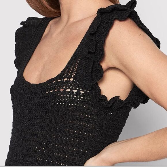 Only, Black Crochet Dress, New with Tags - Picture 2 of 14